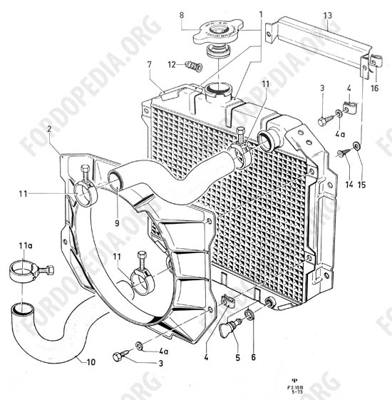 Ford Taunus/Cortina (1970-1975) - Radiator hoses