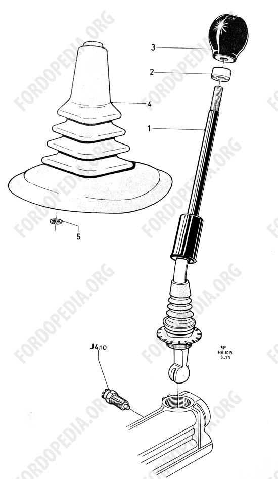 Ford Taunus/Cortina (1970-1975) - Floor gear shift