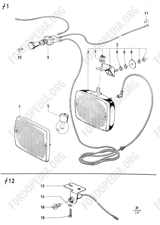 Ford Taunus/Cortina (1970-1975) - Additional lamps