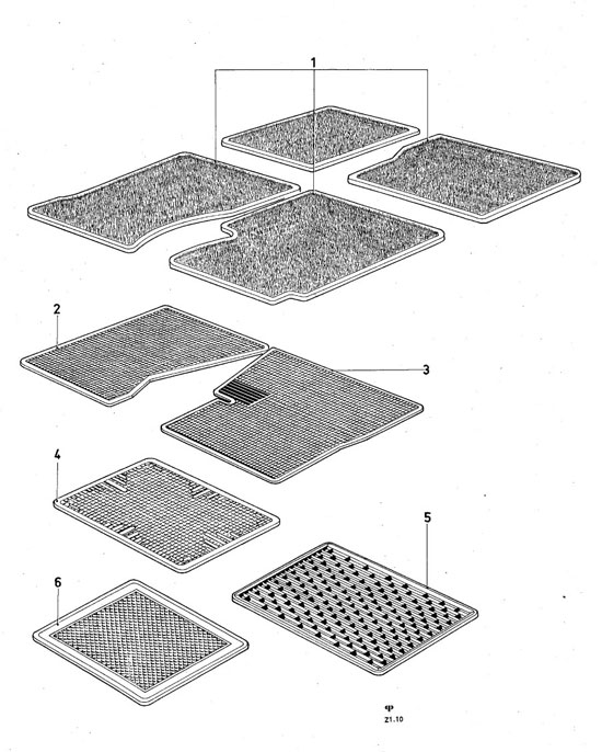 Ford Taunus/Cortina (1970-1975) - Floor mats