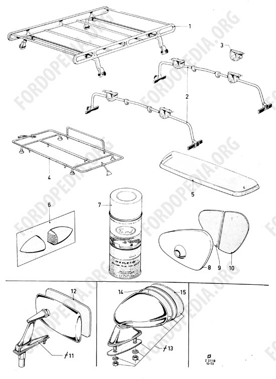 Ford Taunus/Cortina (1970-1975) - Accessories