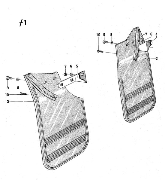 Ford Taunus/Cortina (1970-1975) - Mudflaps