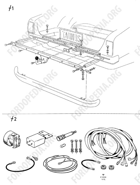 Ford Taunus/Cortina (1970-1975) - Towing bracket