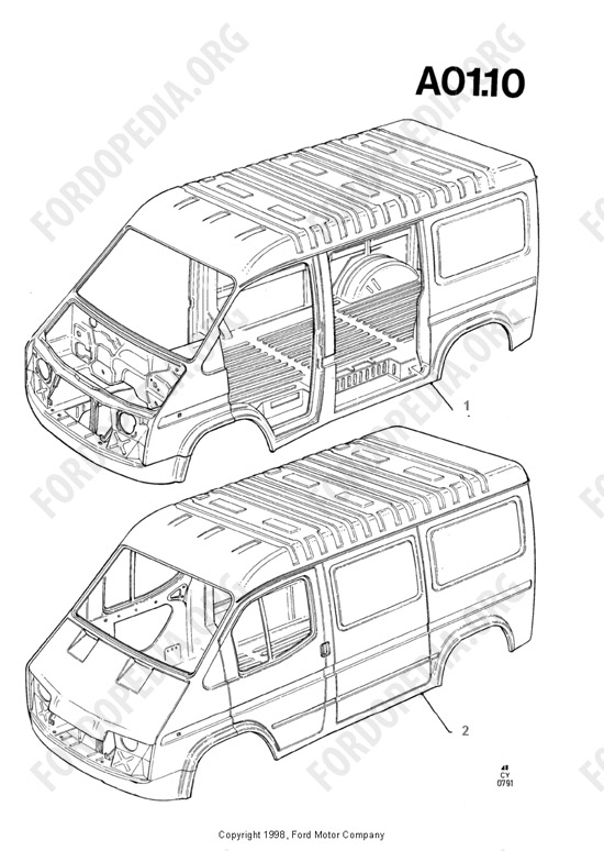 Ford Transit MkIII (1985-1991) - Bodyshell