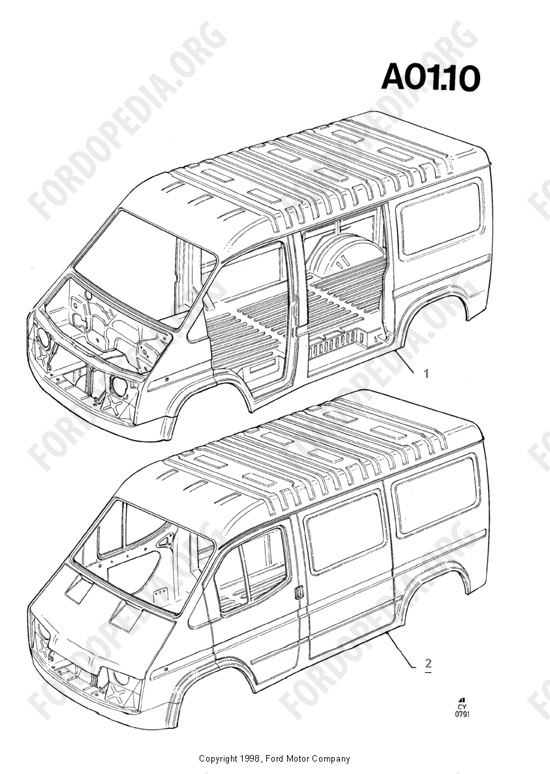 Ford Transit MkIII (1985-1991) - Bodyshell