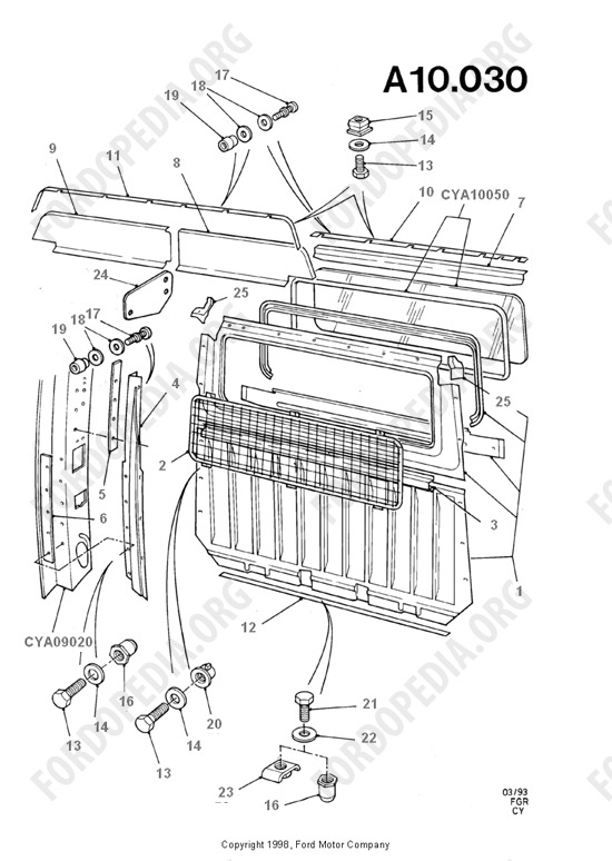 Ford Transit MkIII (1985-1991) - Full Partition