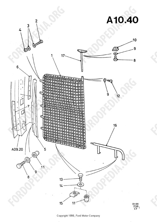 Ford Transit MkIII (1985-1991) - Half Partition And Rail