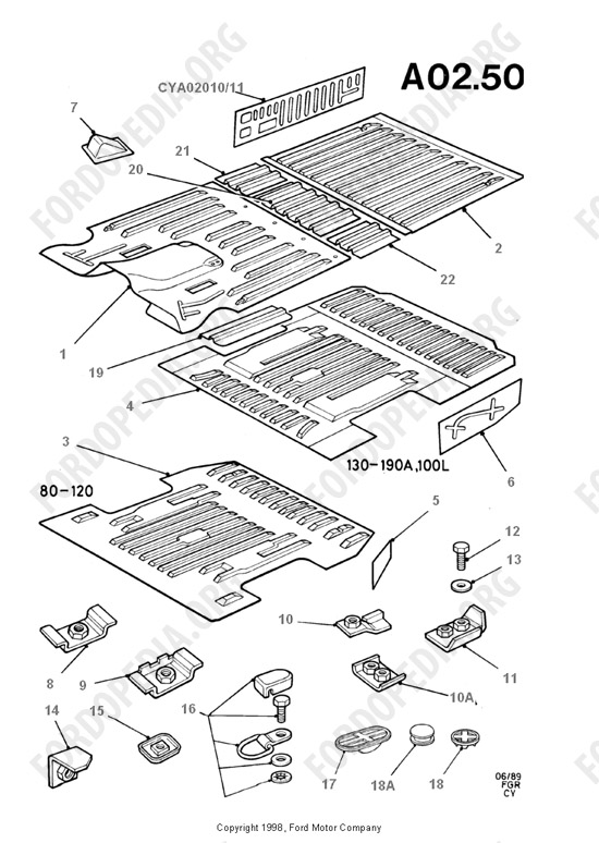 Ford Transit MkIII (1985-1991) - Floor Panels