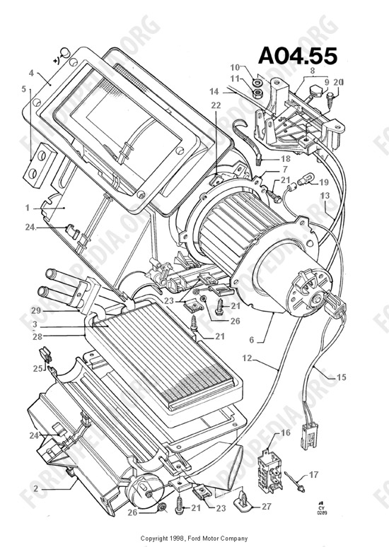 Ford Transit MkIII (1985-1991) - Heater Components