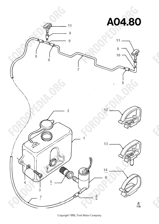 Ford Transit MkIII (1985-1991) - Windscreen Washer