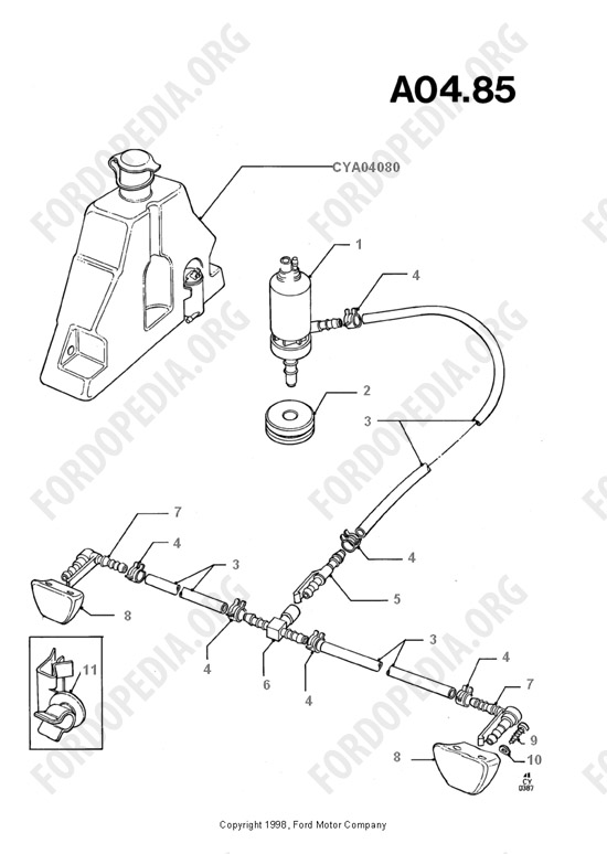 Ford Transit MkIII (1985-1991) - Headlamp Washer