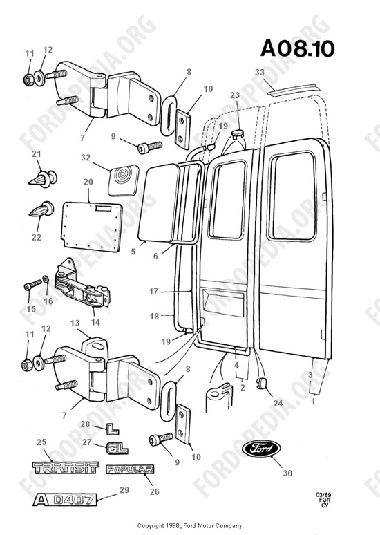 Ford Transit MkIII (1985-1991) - Double Rear Doors