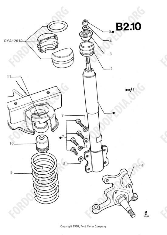 Ford Transit MkIII (1985-1991) - Front Springs/Front Shock Absorbers