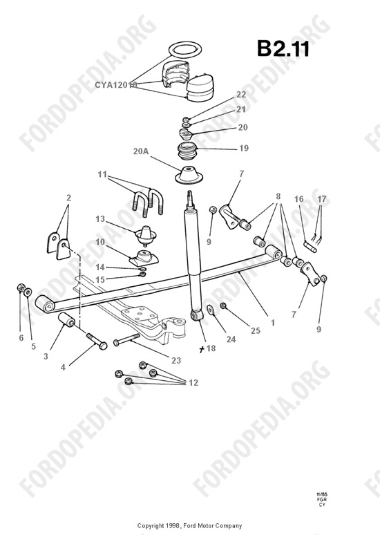 Ford Transit MkIII (1985-1991) - Front Springs/Front Shock Absorbers