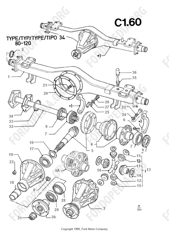 Ford Transit MkIII (1985-1991) - Rear Axle