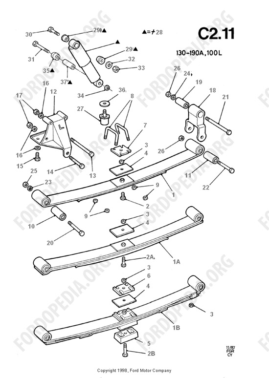 Ford Transit MkIII (1985-1991) - Rear Springs And Shock Absorbers