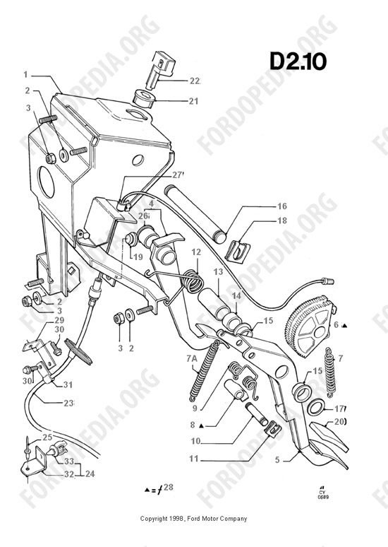 Ford Transit MkIII (1985-1991) - Brake And Clutch Controls