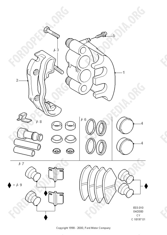 Ford Transit MkIII (1985-1991) - Disc Brake Calipers