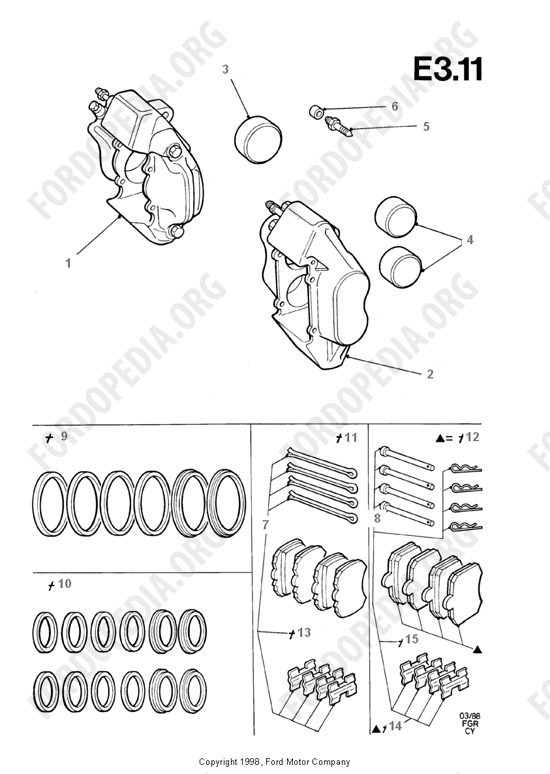 Ford Transit MkIII (1985-1991) - Disc Brake Calipers