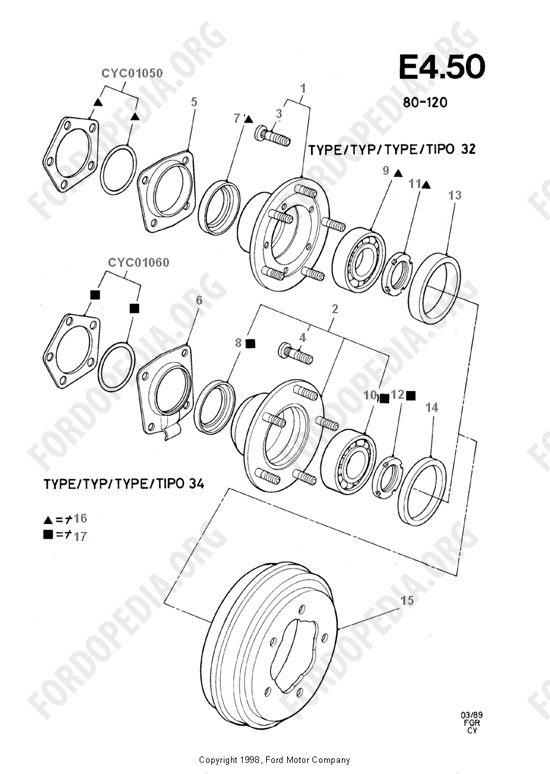 Ford Transit MkIII (1985-1991) - Rear Wheel Hub