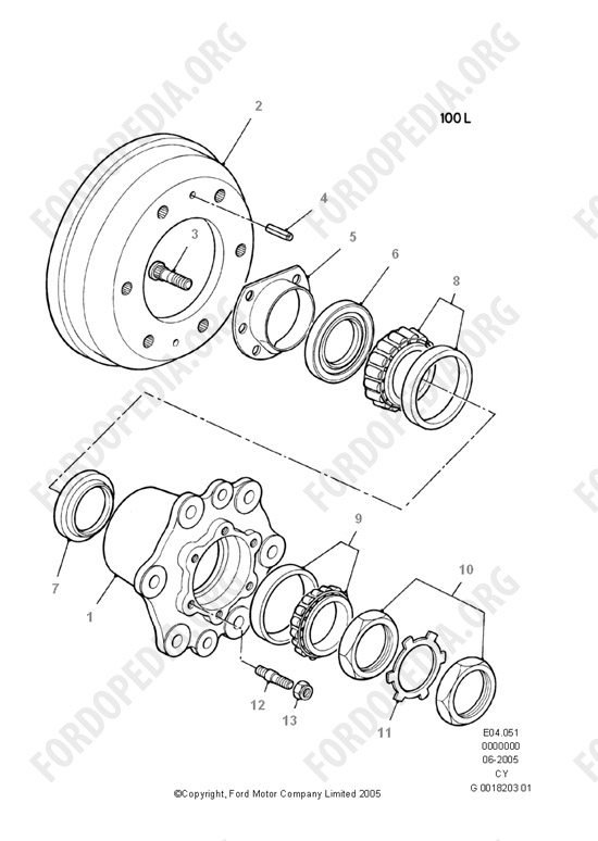 Ford Transit MkIII (1985-1991) - Rear Wheel Hub