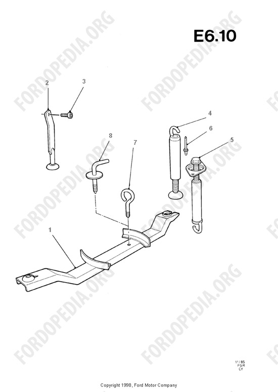 Ford Transit MkIII (1985-1991) - Spare Wheel Carrier