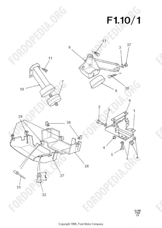 Ford Transit MkIII (1985-1991) - Engine & Trans.Suspension/Shields