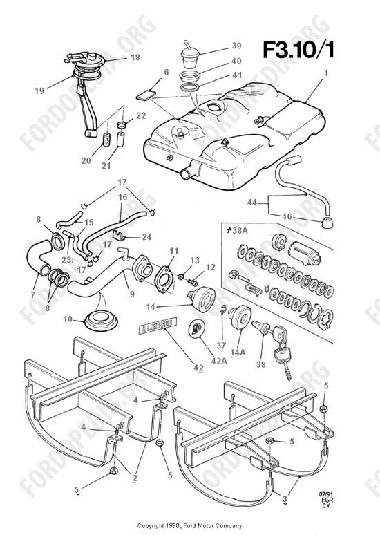 Ford Transit MkIII (1985-1991) - Fuel Tank & Related Parts