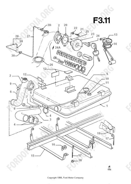 Ford Transit MkIII (1985-1991) - Fuel Tank & Related Parts