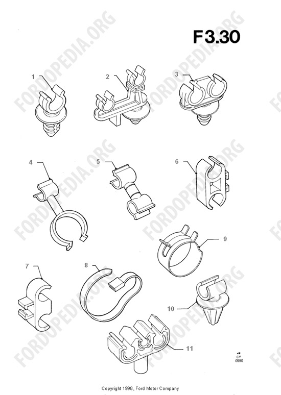 Ford Transit MkIII (1985-1991) - Fuel Line Mountings