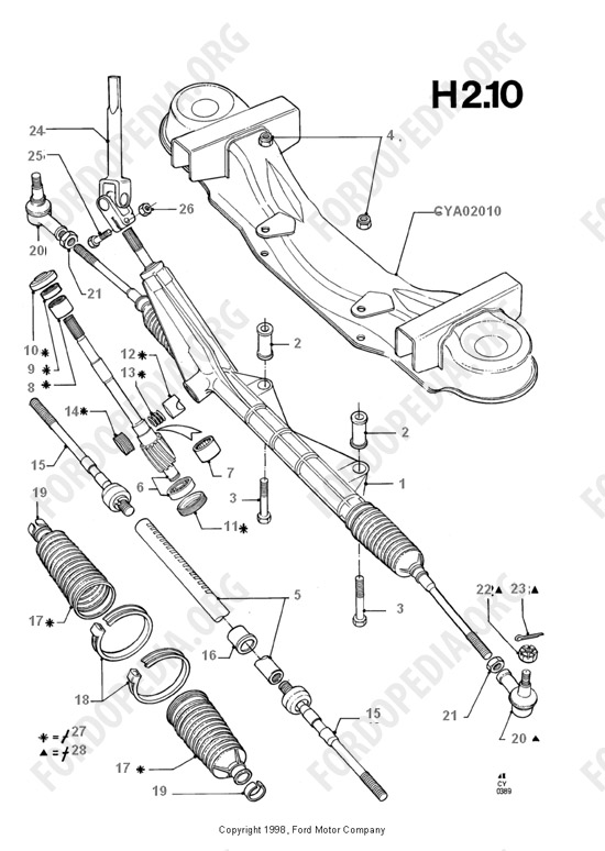 Ford Transit MkIII (1985-1991) - Steering Gear And Linkage