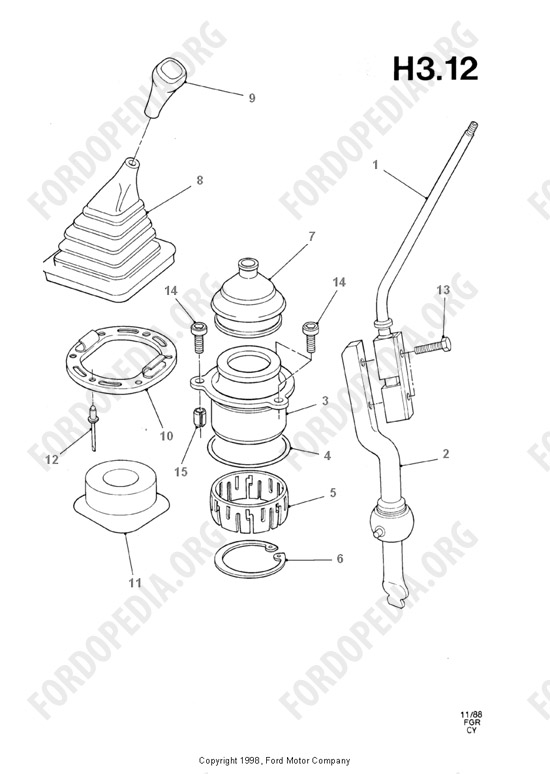 Ford Transit MkIII (1985-1991) - Gear Change - Manual Transmission