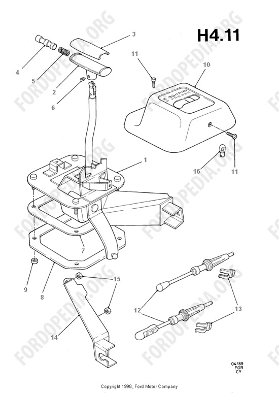 Ford Transit MkIII (1985-1991) - Gear Change-Automatic Transmission