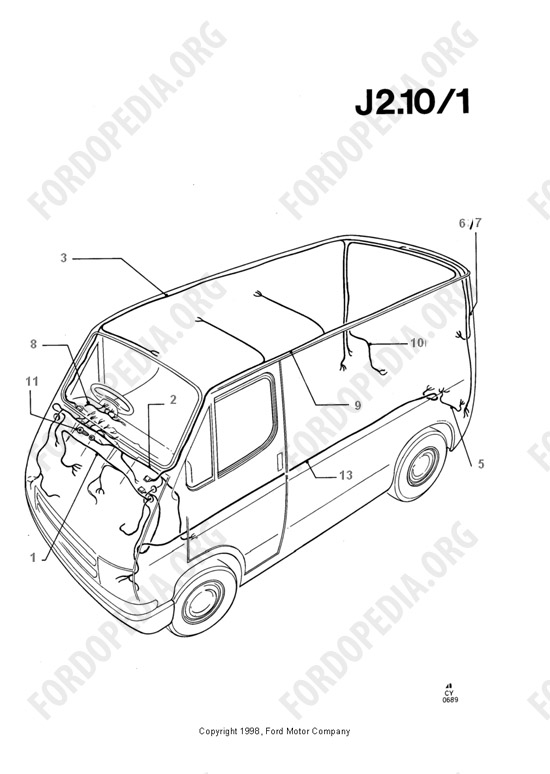Ford Transit MkIII (1985-1991) - Electrical Wirings