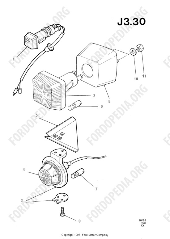 Ford Transit MkIII (1985-1991) - Side Flasher Lamps