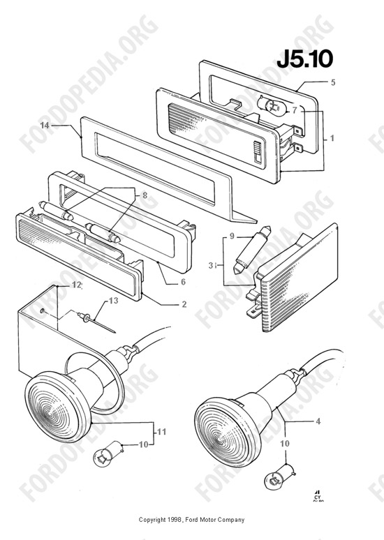 Ford Transit MkIII (1985-1991) - Interior Lamps