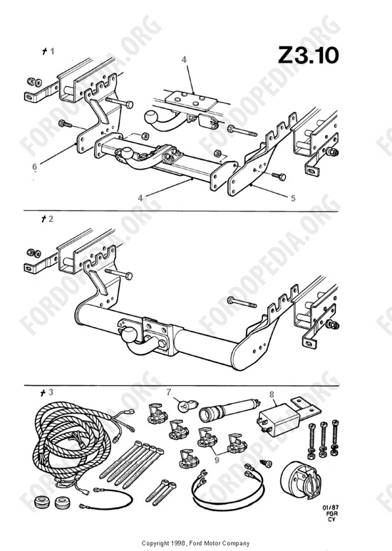 Ford Transit MkIII (1985-1991) - Tow Bar
