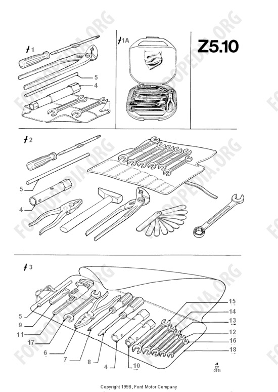 Ford Transit MkIII (1985-1991) - Tools