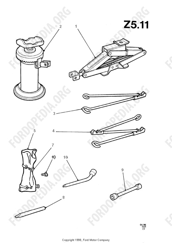 Ford Transit MkIII (1985-1991) - Tools