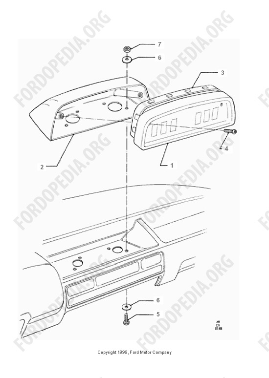 Ford Transit MkIII (1985-1991) - Hsg.- Auxilary Switches/Instruments