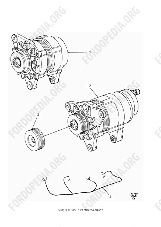 Ford Transit MkIII (1985-1991) - Heavy Duty Alternator - 70A