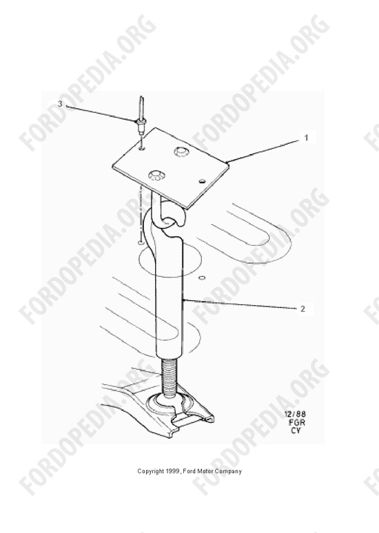 Ford Transit MkIII (1985-1991) - External Release For Spare Wheel