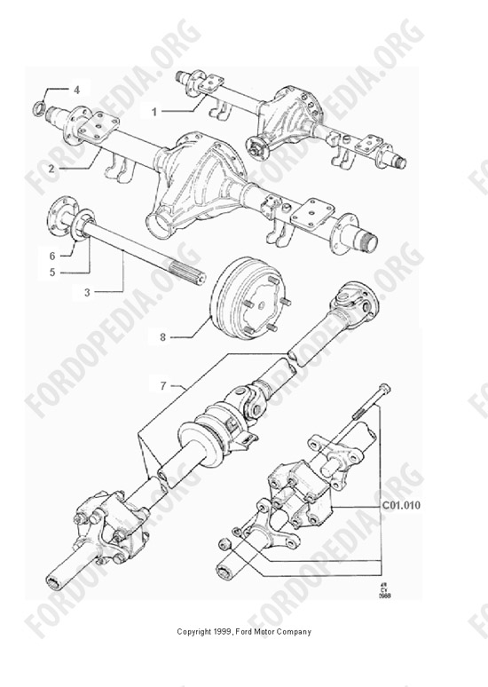 Ford Transit MkIII (1985-1991) - Type 49 Rear Axle 5.14:1 Ratio
