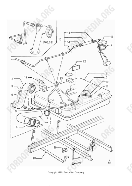 Ford Transit MkIII (1985-1991) - Explosion Suppressd Steel Fuel Tank