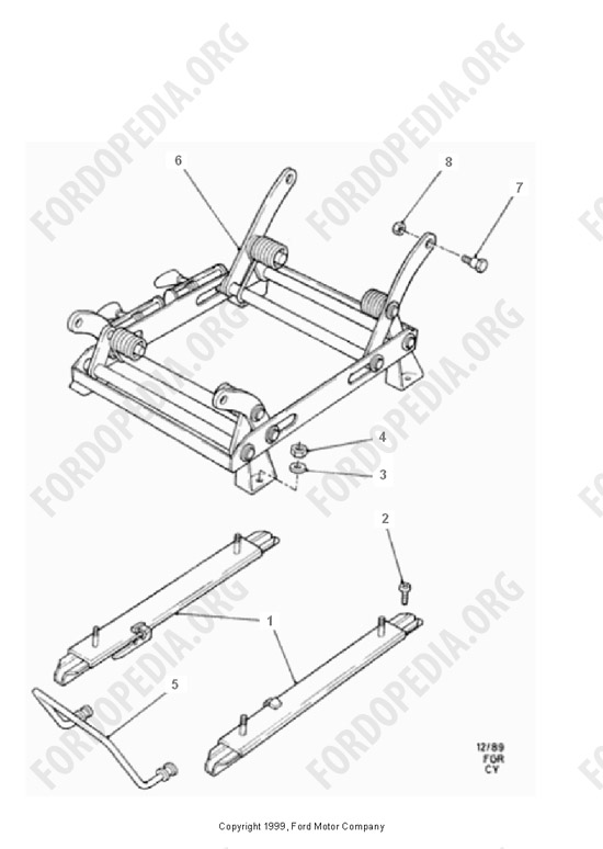 Ford Transit MkIII (1985-1991) - Drivers Seat For P.S.V