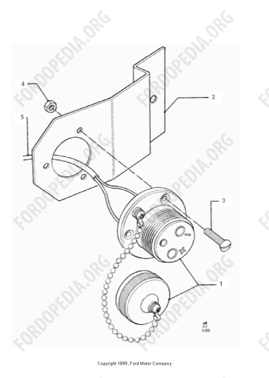 Ford Transit MkIII (1985-1991) - Battery Charging Socket