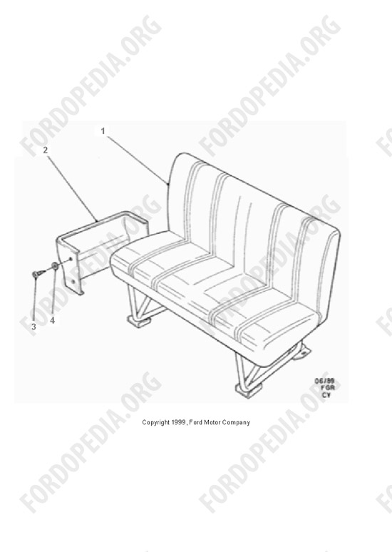 Ford Transit MkIII (1985-1991) - Triple Med.Seat(-)H.Rest-Wide Space