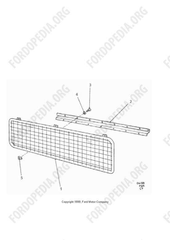 Ford Transit MkIII (1985-1991) - Bulkhead Security Grille