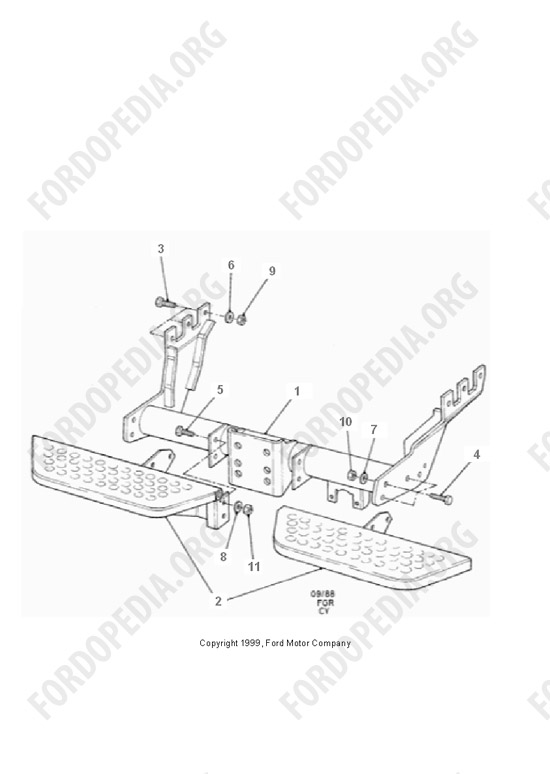 Ford Transit MkIII (1985-1991) - Rear Step And Towing Pack