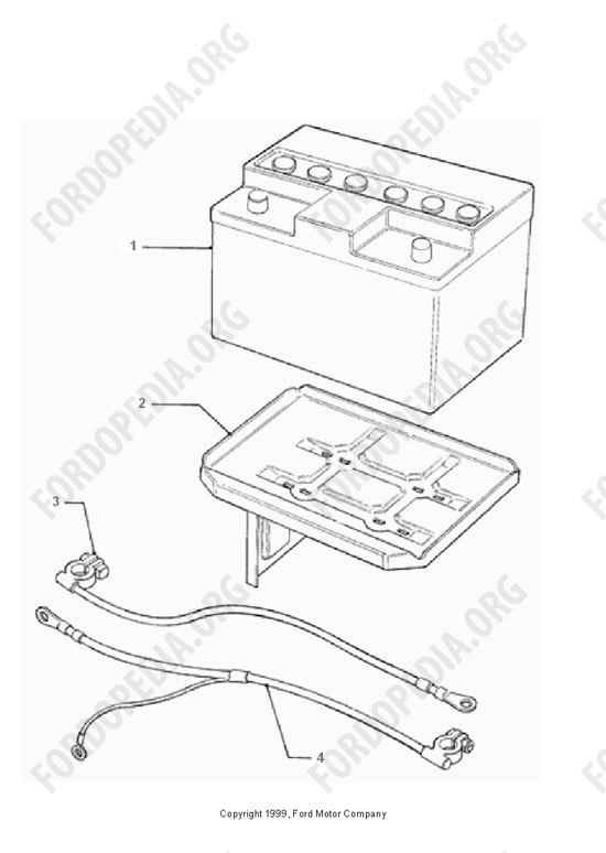 Ford Transit MkIII (1985-1991) - Battery With DIN-Poles